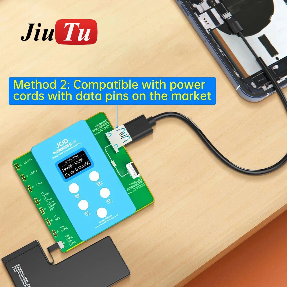 JCID Q1 Battery Calibrator Health Quick Repair Board For iPhone 11 12 13 14 15PM Battery Health Data Cycle Modify NO Battery FPC