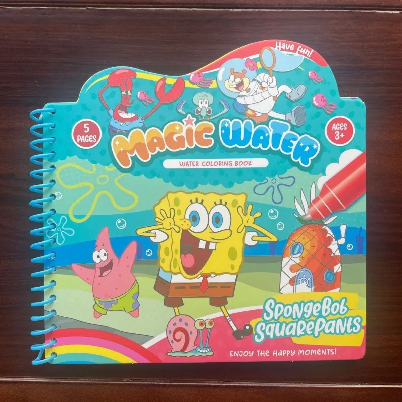 Livre de coloriage amusant de Bob l'éponge, avec des motifs colorés et des graffitis, pour enfants, cadeau d'anniversaire, jouet