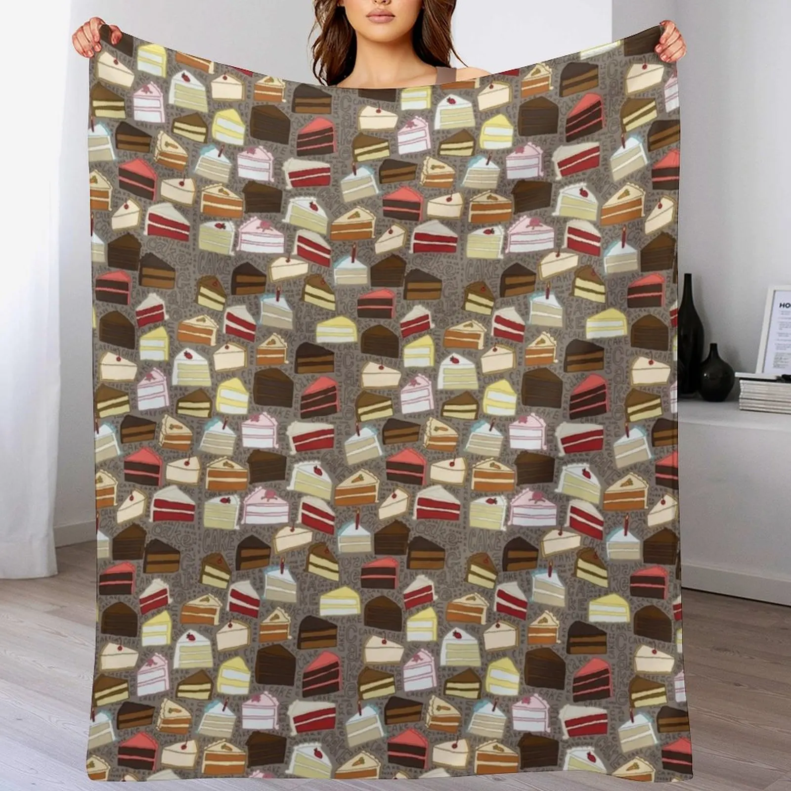 

Cake Cake Cake Throw Blanket Soft Cozy Blanket for Pet Kids Adults