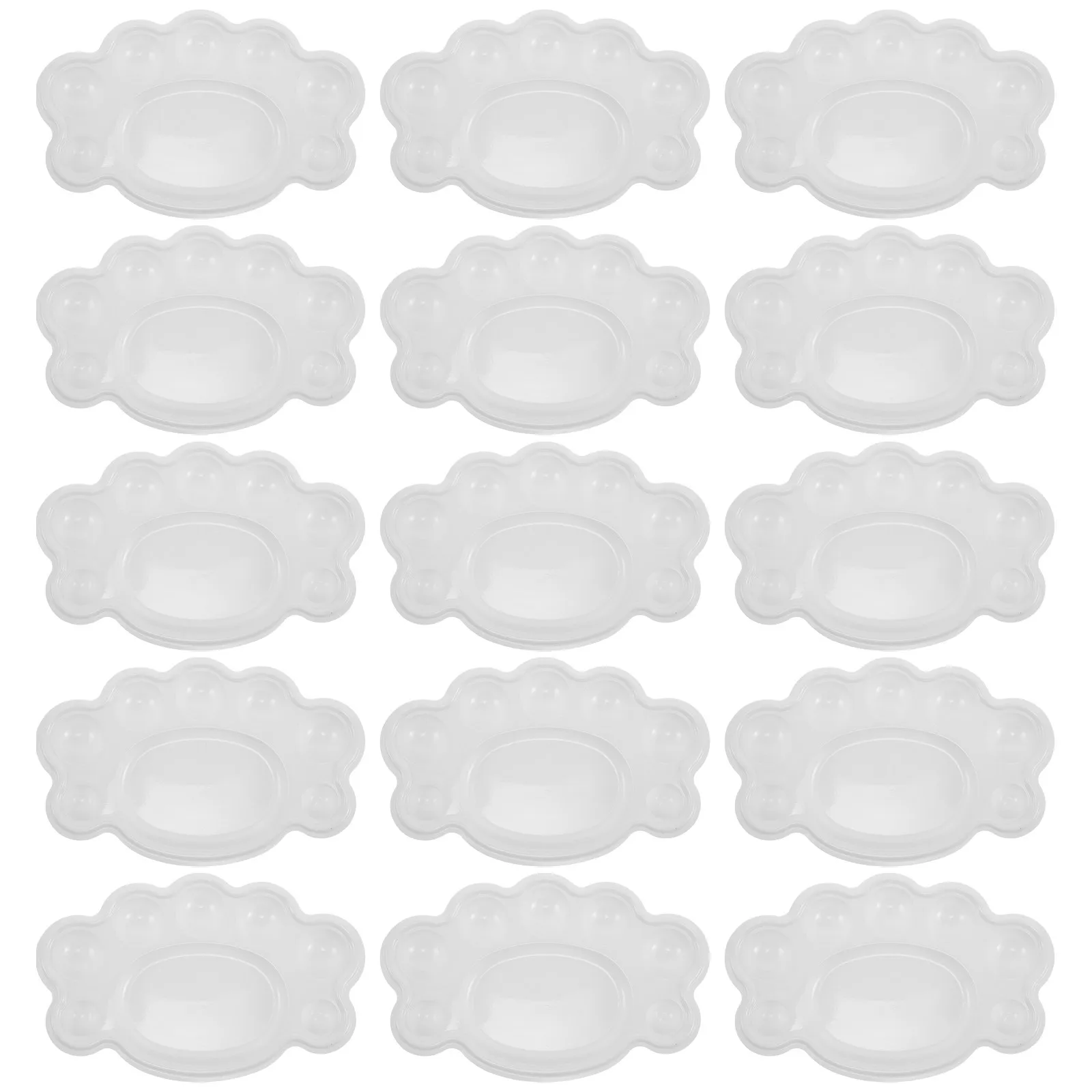 50Pcs Empty Watercolor Palette Portable Travel Watercolor Mixing Palette Disposable Lightweight Compact for Outdoor Art Students