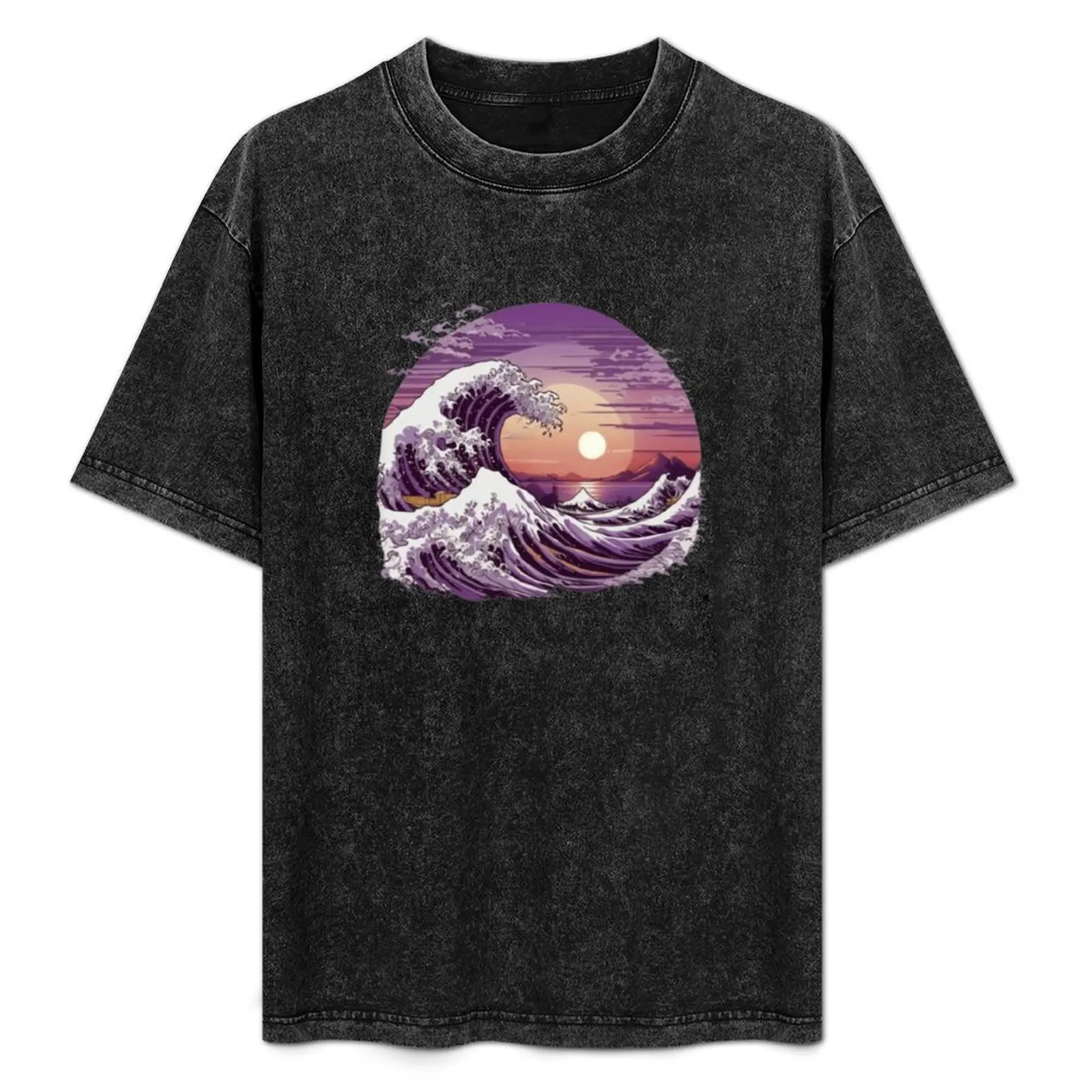 

Great Wave T-Shirt Non-Shrink Basic Cotton T-Shirt