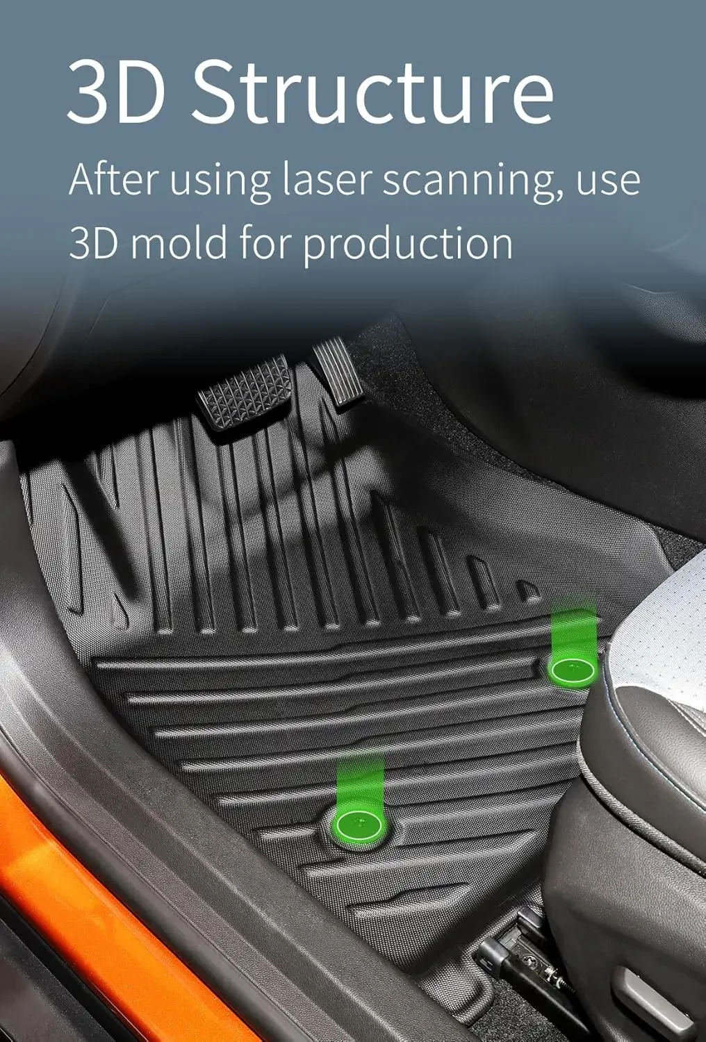 الحصير وسجادة أرضية لملحقات تشيفي تراكس لعام 2024 2025 جميع الأحوال الجوية بطانات أرضية TPE بطانة صندوق السيارة وسادة التمهيد الصف الأول والثاني المضادة للـ #6