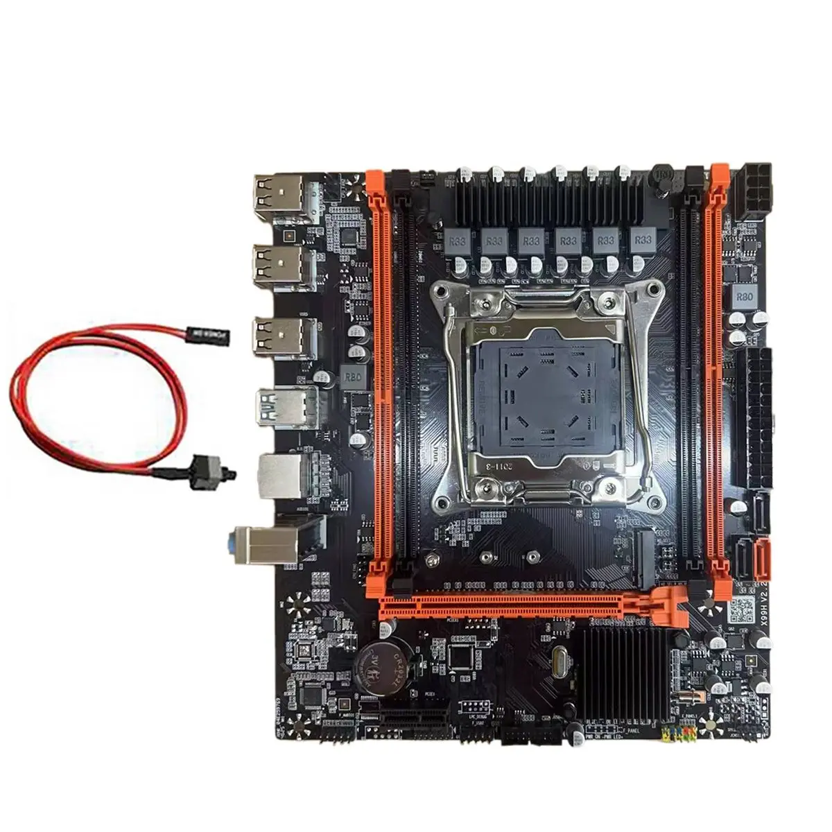 A40I X99 Desktop Motherboard B85 LGA2011-3 4X DDR4 REG ECC RAM Slot M.2 PCIE SATA3.0 X99 Gaming Motherboard with Switch Cable