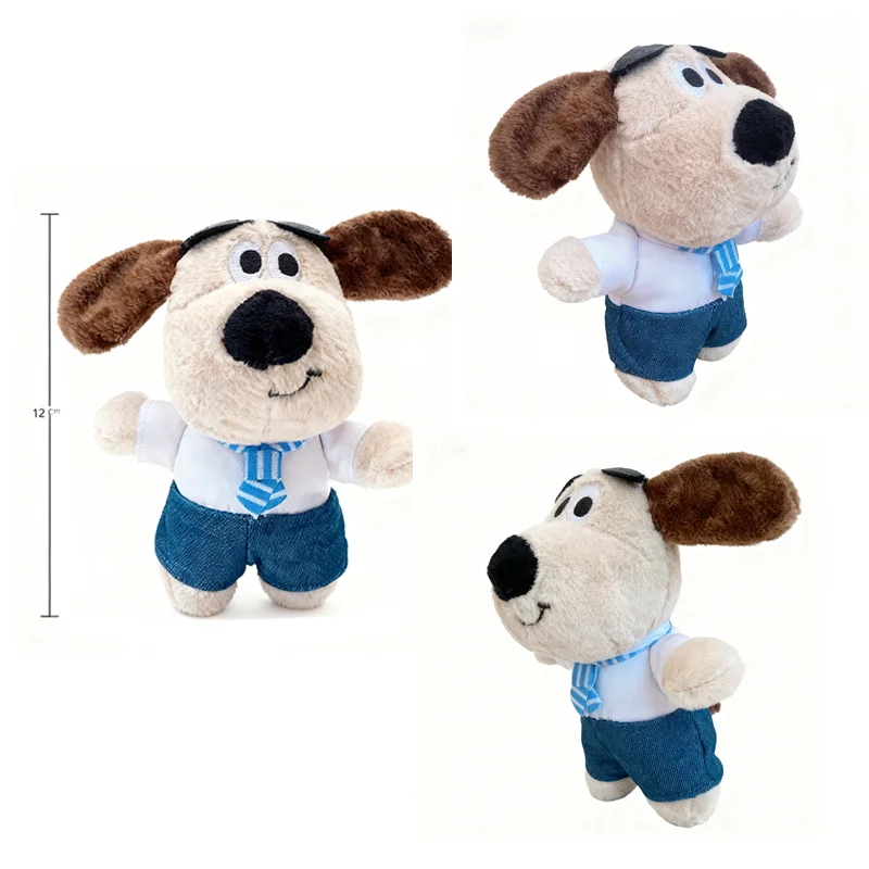 Nuevo muñeco de peluche de perro Headmaster, colgante para mochila, llavero con colgante de llave de coche de dibujos animados, juguetes de peluche, regalo de cumpleaños para niños