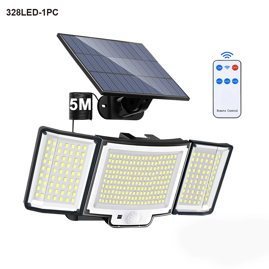 Newstyle 348LED Solar Security Light Black 7