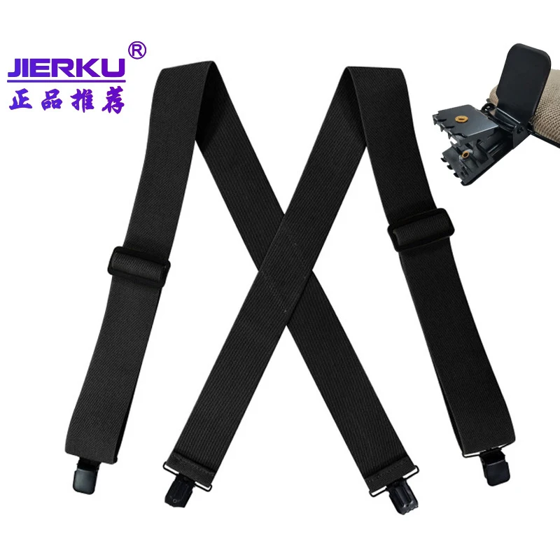 Man's Suspenders Braces X Style 4Clips Suspenders Casual Suspensorios Tirantes Hombre ElasticTrousers Strap Gift For Dad 5*120cm