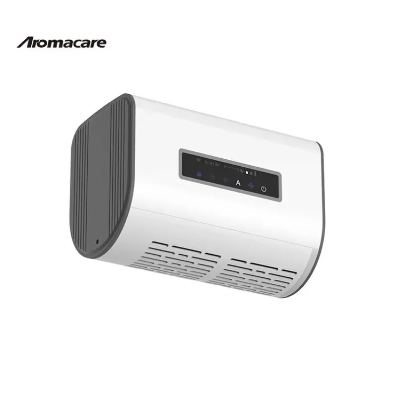 فلتر تنقية الغسيل الصغير للحمام، منقي هواء مثبت على الحائط مع شاشة تعمل باللمس