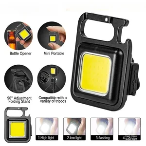 مصباح يدوي LED صغير COB ، ضوء سلسلة مفاتيح فائق السطوع ، مصباح جيب للتخييم في حالات الطوارئ في الهواء الطلق ، فتاحة زجاجات ، يسهل حملها أعلى 6 مبيعات أفخم القضيب - No2