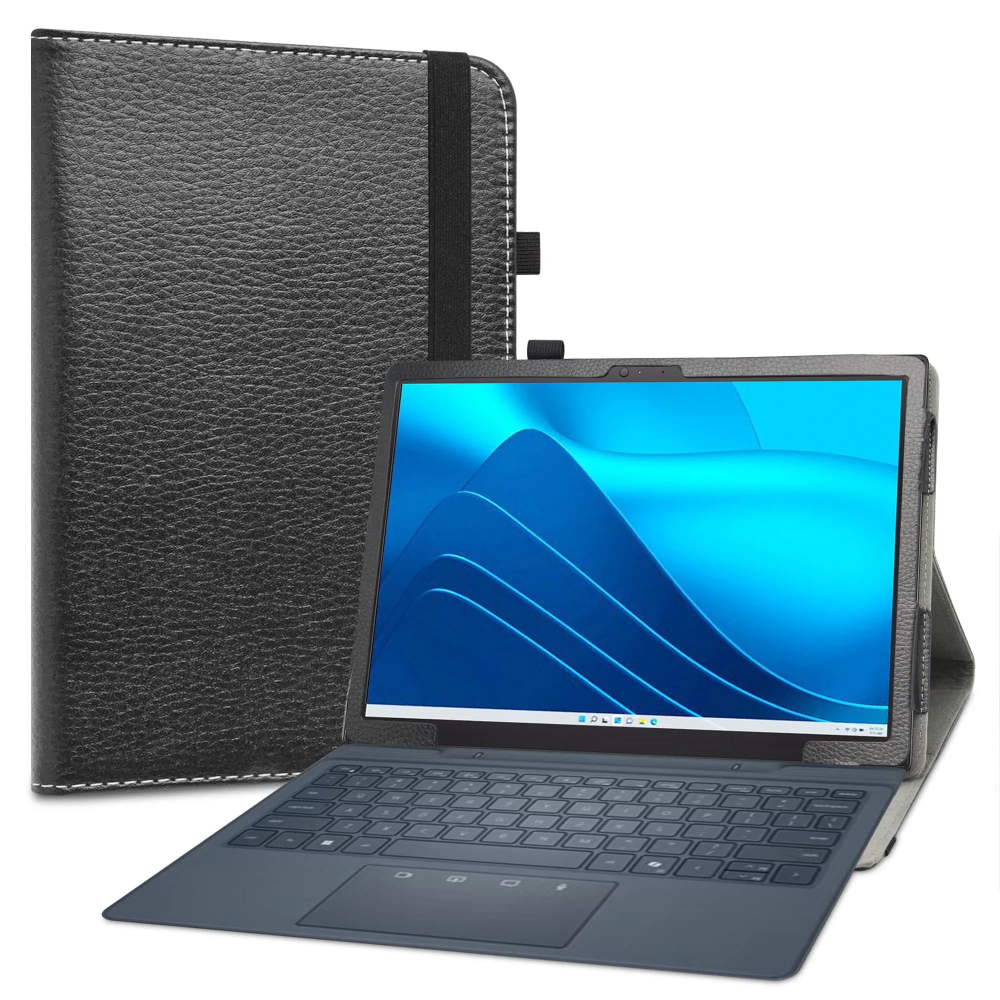Etui na 13-calowy Dell Latitude 7350 odłączany składany pokrowiec na tablet z elastycznym zamknięciem