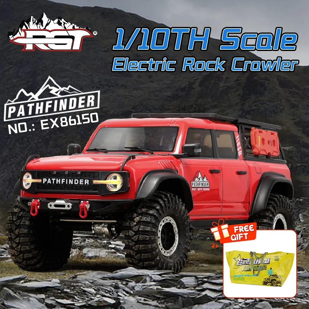 

RGT EX86150 PATHFINDER 4x4 RC ROCK Crawler 1/10 Electric Remote Control Model Car RTR Adults Children's Toys