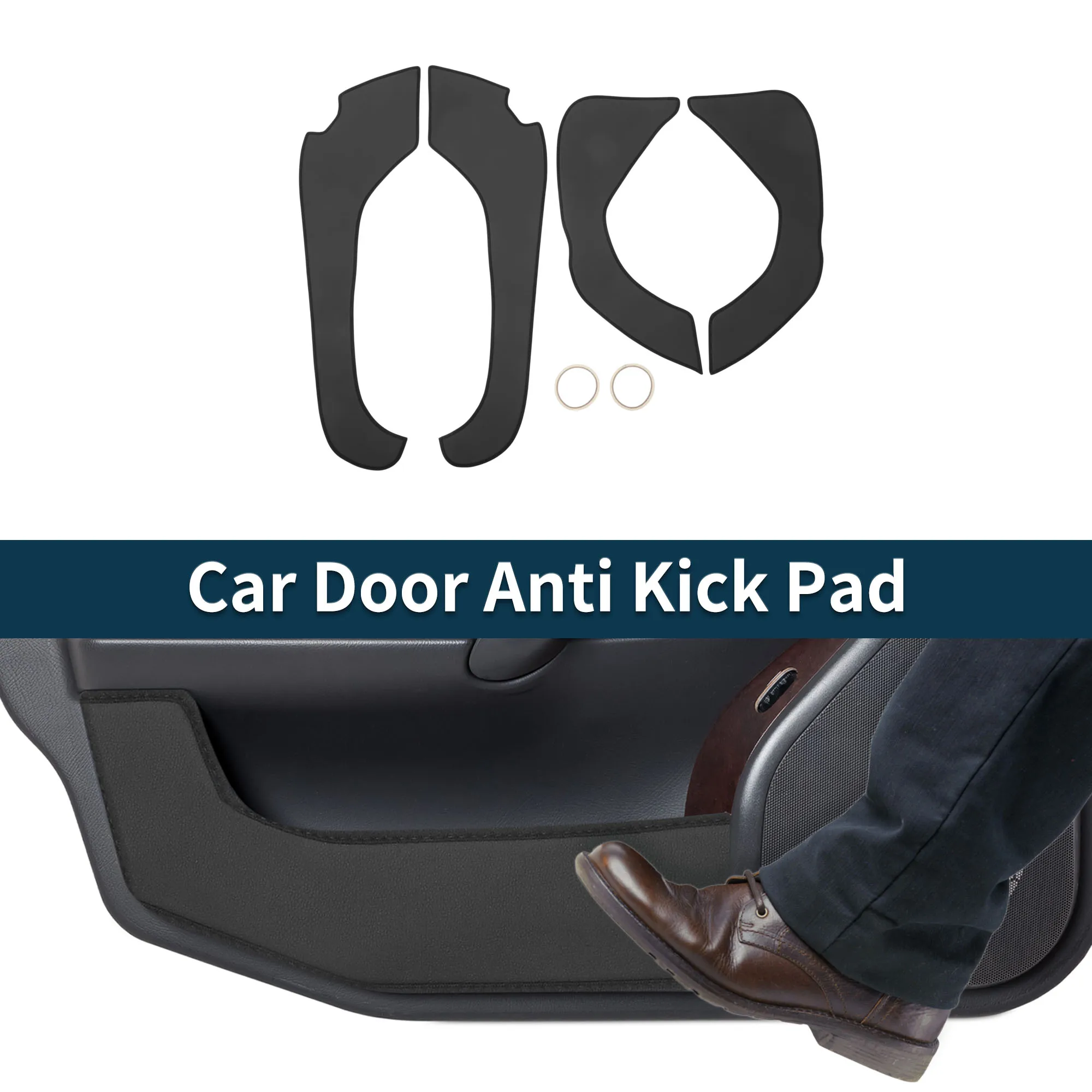 

UXCELL Car Door Anti Kick Pad Sticker Protector for Kia Optima 2011-2015 Black 1 Set