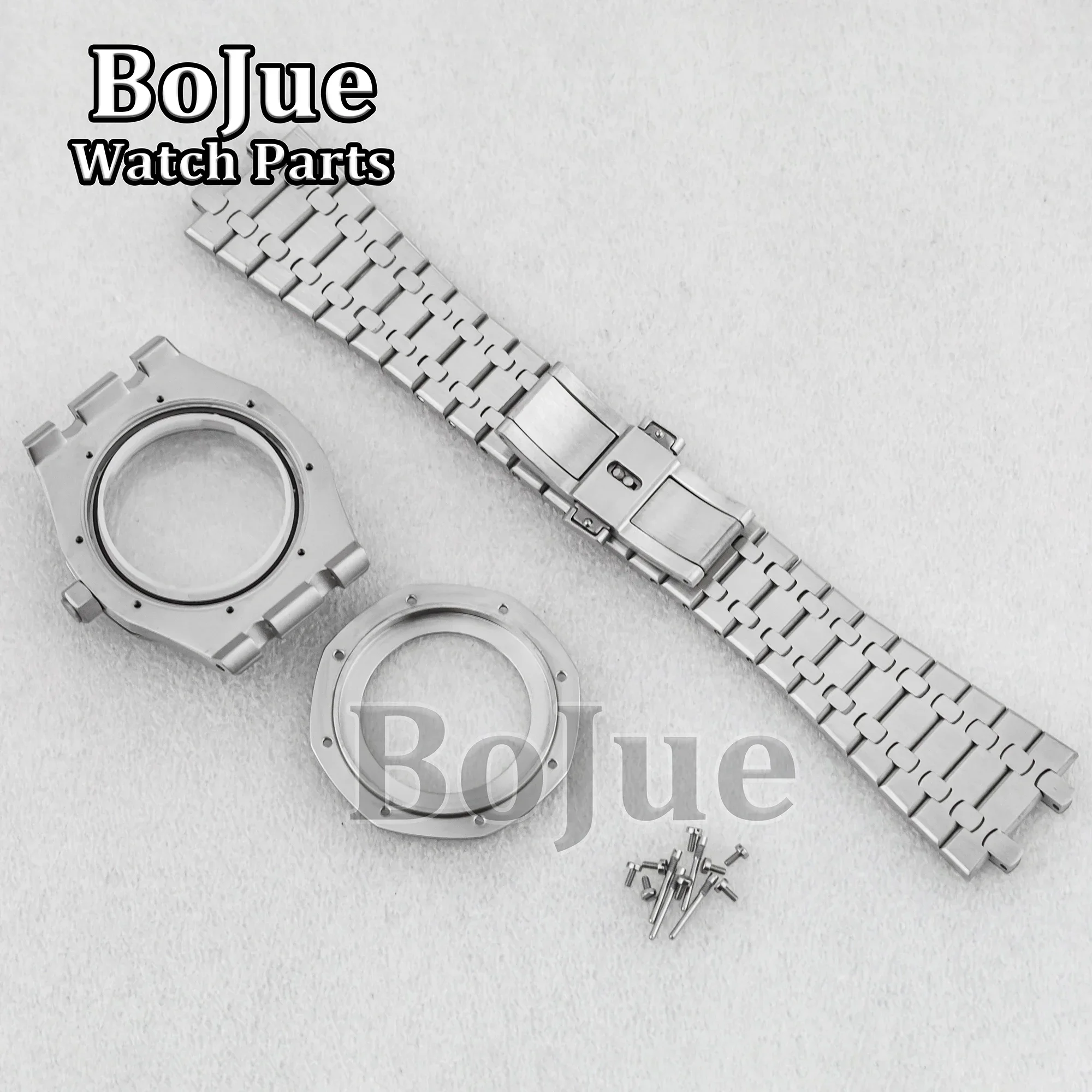 

41mm Men's Watch Parts Stainless Steel Case Bracelet 31.8mm Dial Sapphire Crystal Waterproof For MOD Oak Fits NH35/NH36 Movement