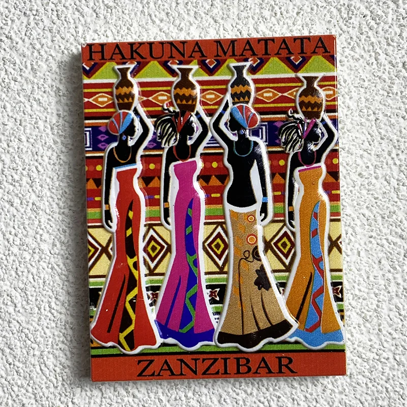 

Zanzibar Exotic Travel Souvenirs-3d Embossed-Fridge Magnetic-Home Window Decoration, Tourist Souvenirs