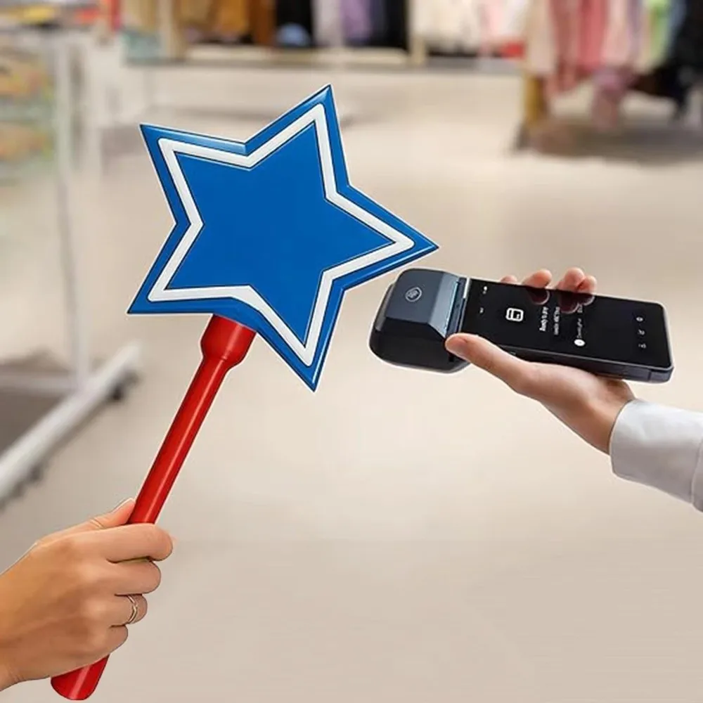 3D Printed Credit Card Wand Tap to Pay Wand Star Magic Wand Lightweight Star Wand Tap To Pay Magical Credit Card Holder