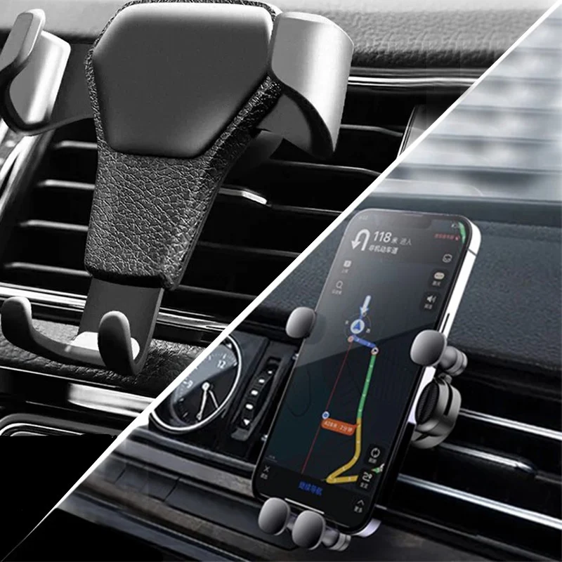 Gravity Car Phone Holder Air Vent Mount Cell Phone Holder in Car Mobile Support For iPhone 13 12 Xiaomi Universal GPS Stand