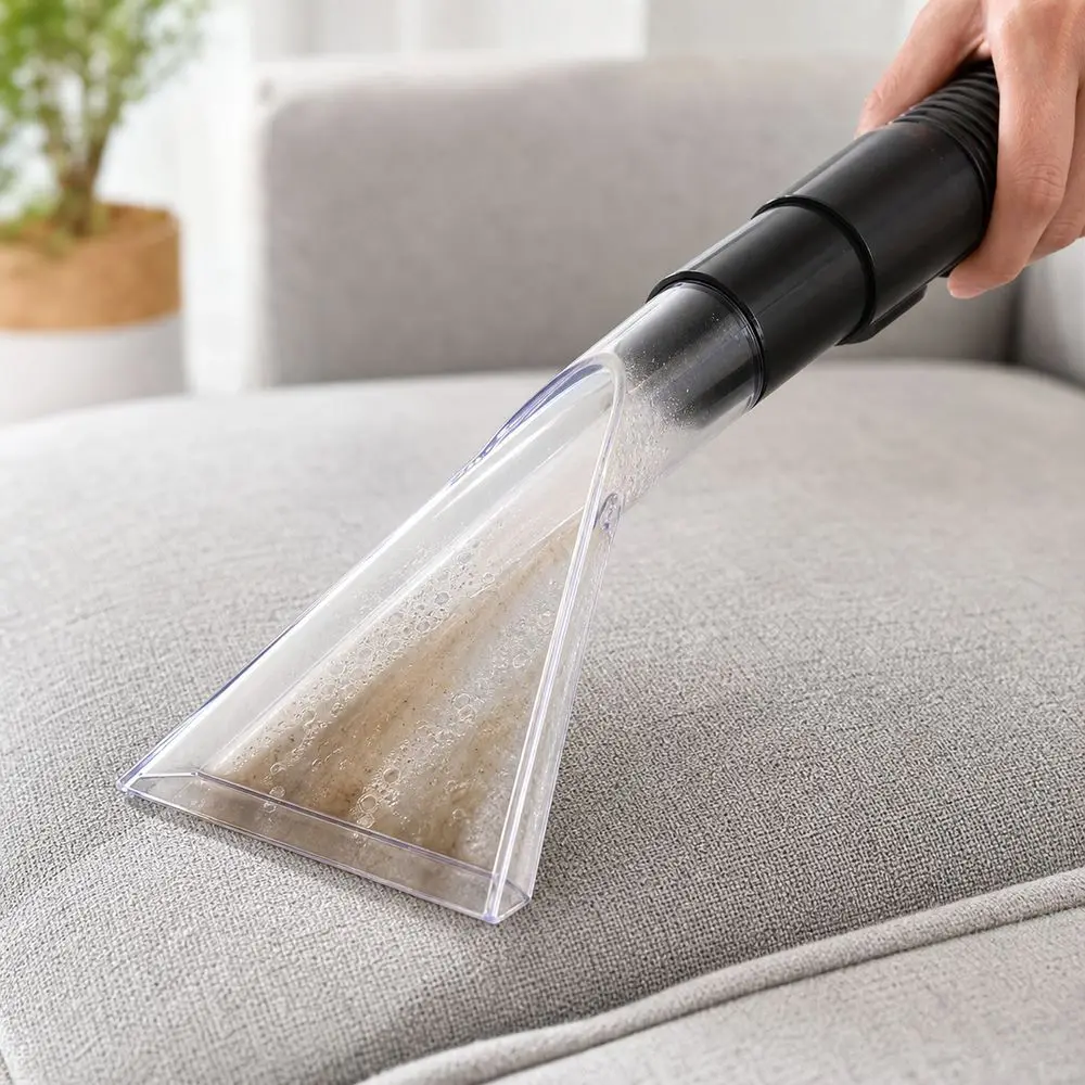 Transparent Vacuum Cleaner Nozzle Wide Mouth Angled Head Upholstery Cleaning Nozzle Plastic Water Suction Carpet Cleaning Nozzle