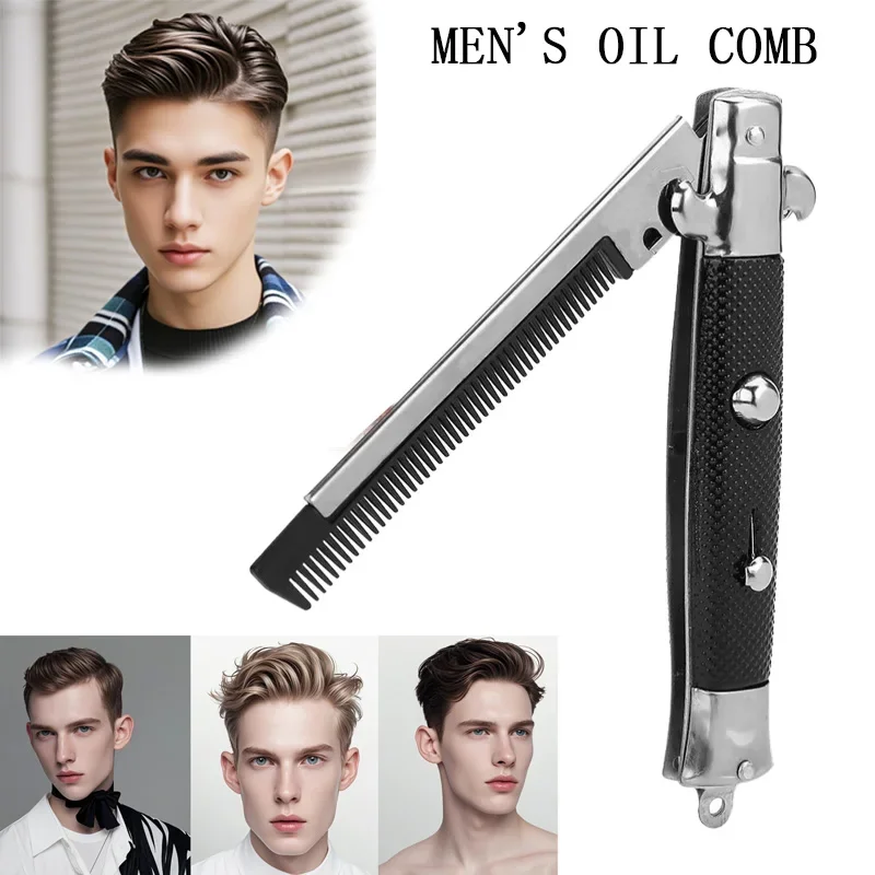 Folding Spring Comb Automatic Combs Foldable Knife Brushes Hair Trimmer Comb Brush Accessories Butterfly Mens Pocket Knife Comb