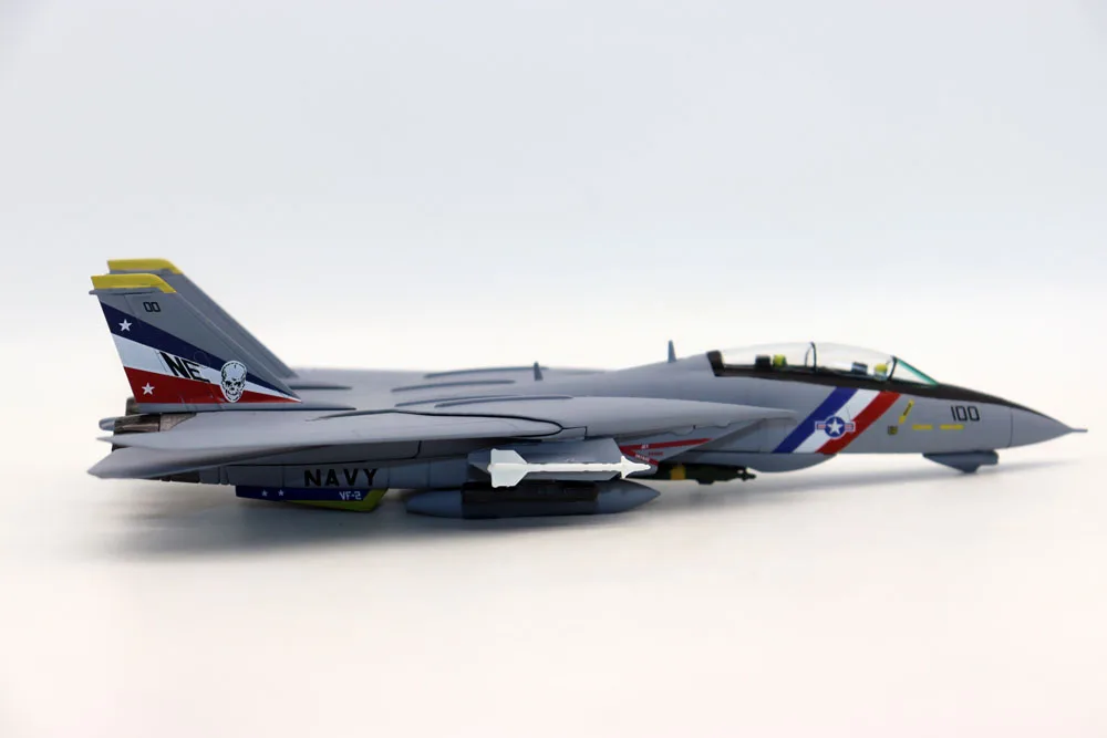 New 1/100 Scale F-14D TOMCAT USNAVY VF-2 2003 Fighters Metal toys For Collection Gifts