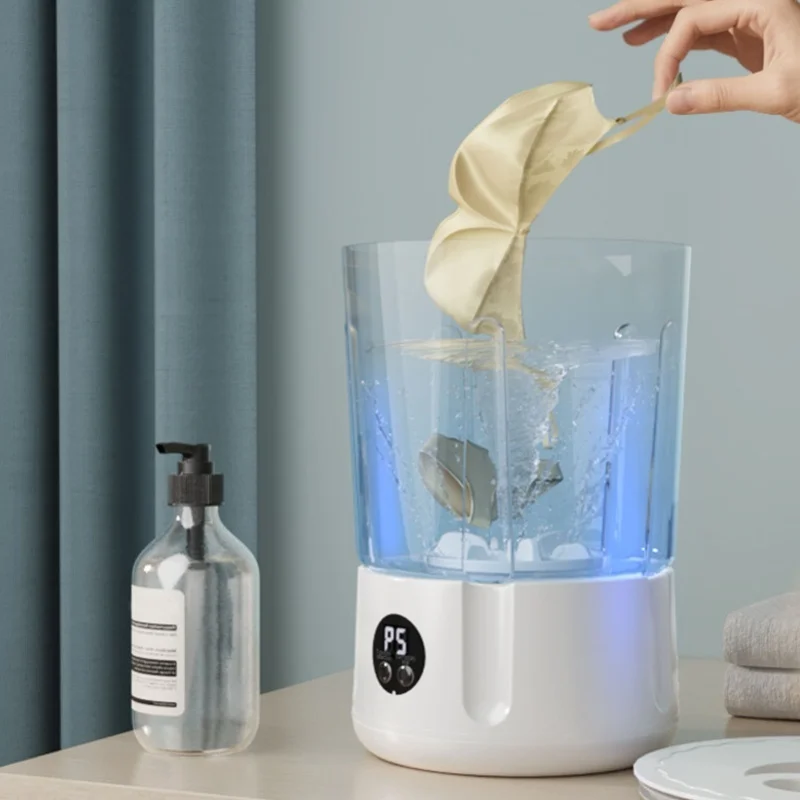 Portable Underwear Washer Deep Cleaning Quiet Rechargeable Cordless Underwear Washing Machine For Towels Socks