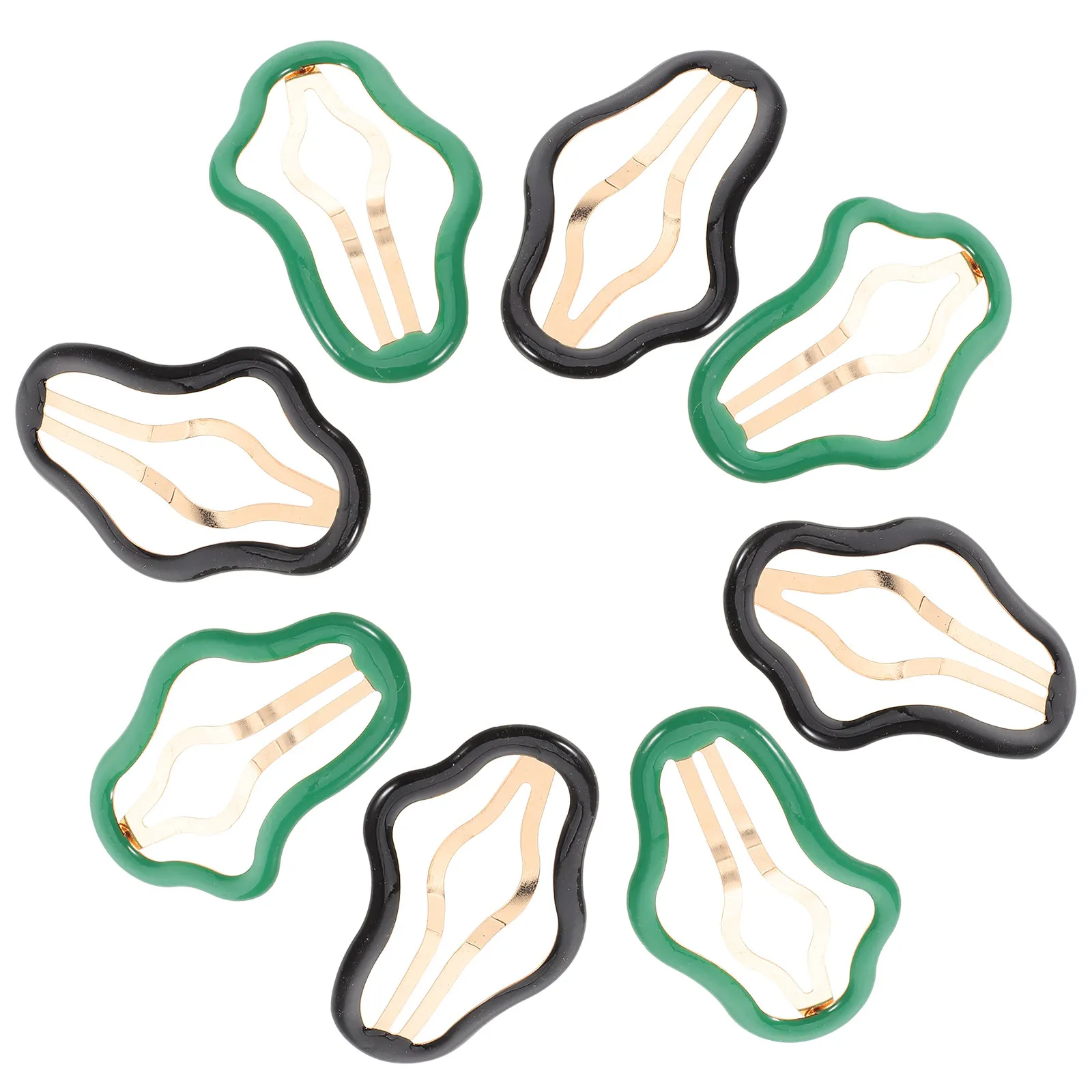 

10Pcs Hollow Cloud Hair Clips Side Snap Clip Bangs Clips for Fine Thick Hair Women Hairpins Metal Barrettes