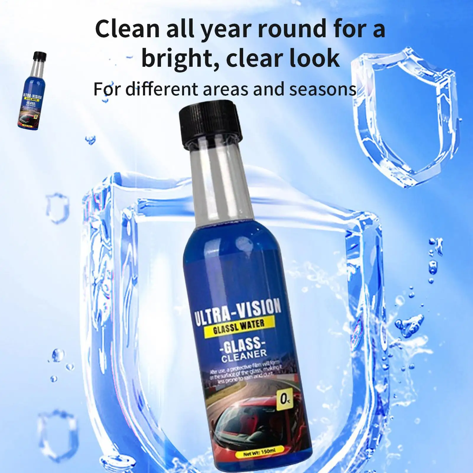 Oil Film Cleaner Car Windshield Cleaner Oil Film Remover Detailing Supplies Cleaning Tools Fluid for Window Truck SUV RV Sedan