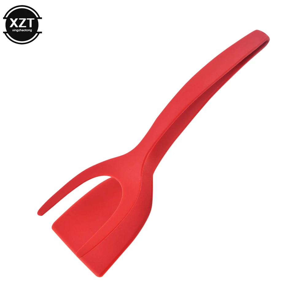 NEW Frying Spatula Clip 2-in-1 Food Clip Bread Clip Steak Scraper Bottoming pan Pancake Shovel Plastic Kitchen Tools Accessories