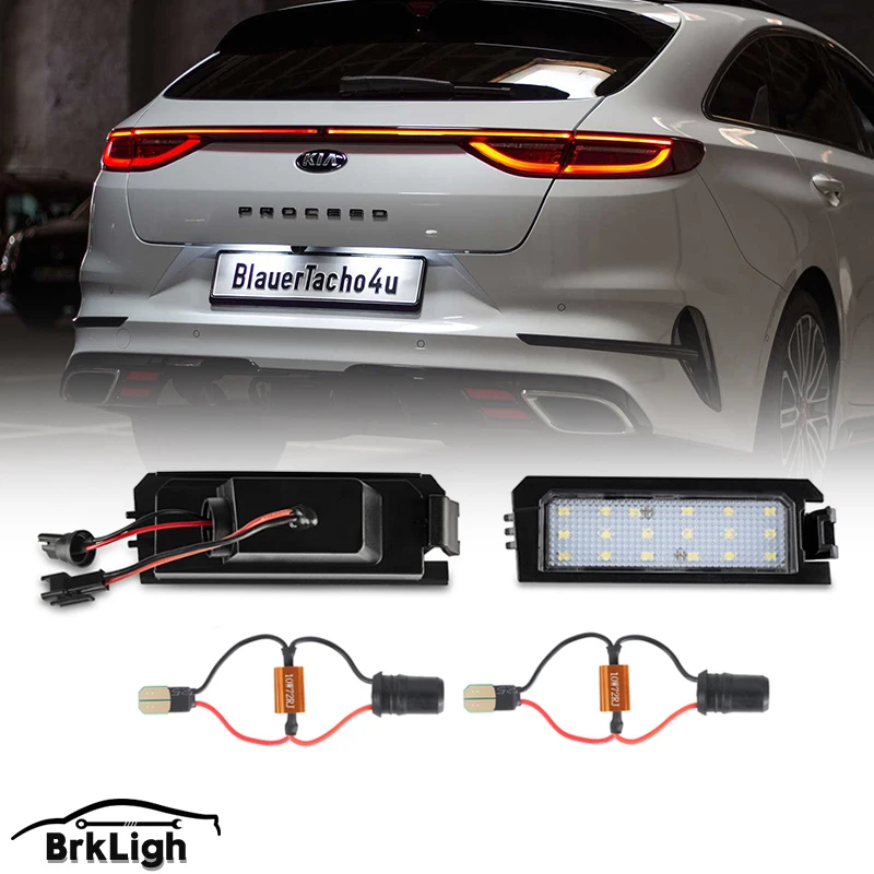 

2Pcs Error Free LED License Plate Light For Hyundai i30 PD Elantra GT Sonata Veloster Tucson NX4 Venue Kia Rio 4 Niro Cadenza K5