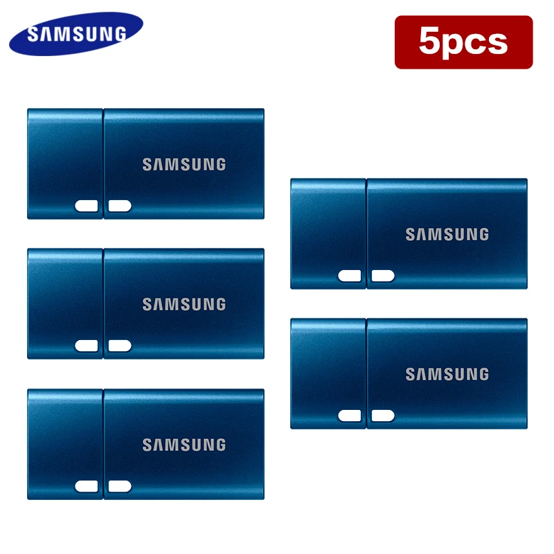 

SAMSUNG USB Pen Drive Type-C 64GB 128GB 256GB Max Up To 400MB/s Wholesale Type-C USB Device Blue Metal U Disk for PC Phone