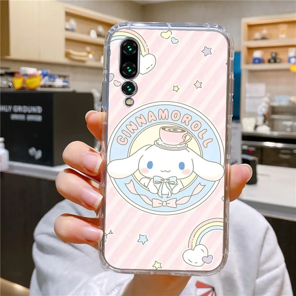 S-Sanrio C-Cinnamoroll Phone Case For Xiaomi 11 Redmi Note 11 5G 8T 9A 9 10T Note8Pro Note9 12SUltra Transparent Case