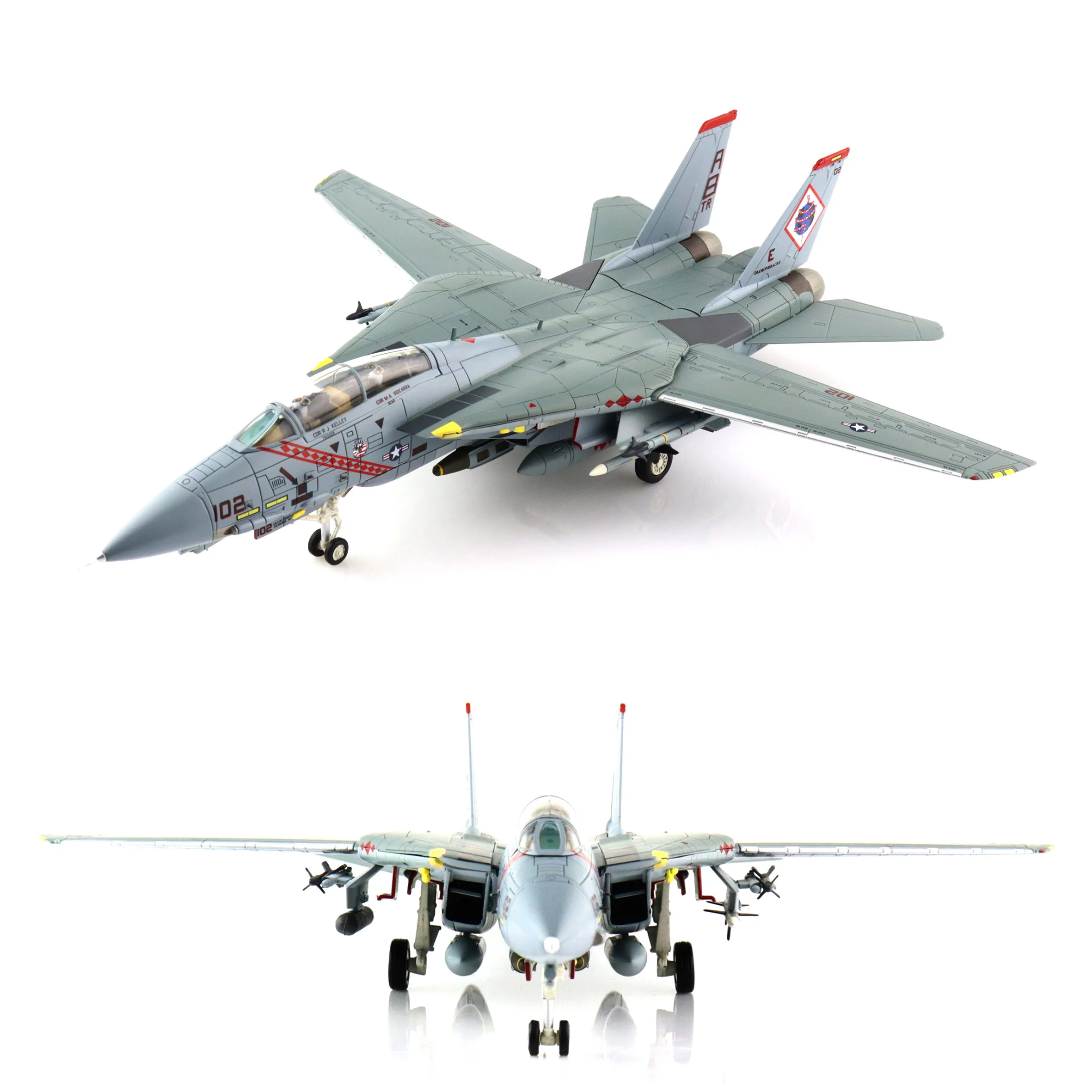 

Коллекционная модель 1/72 HA5250 US F-14B fighter, модель 163225 VF-102 Diamondback 2002 "OEF" из сплава