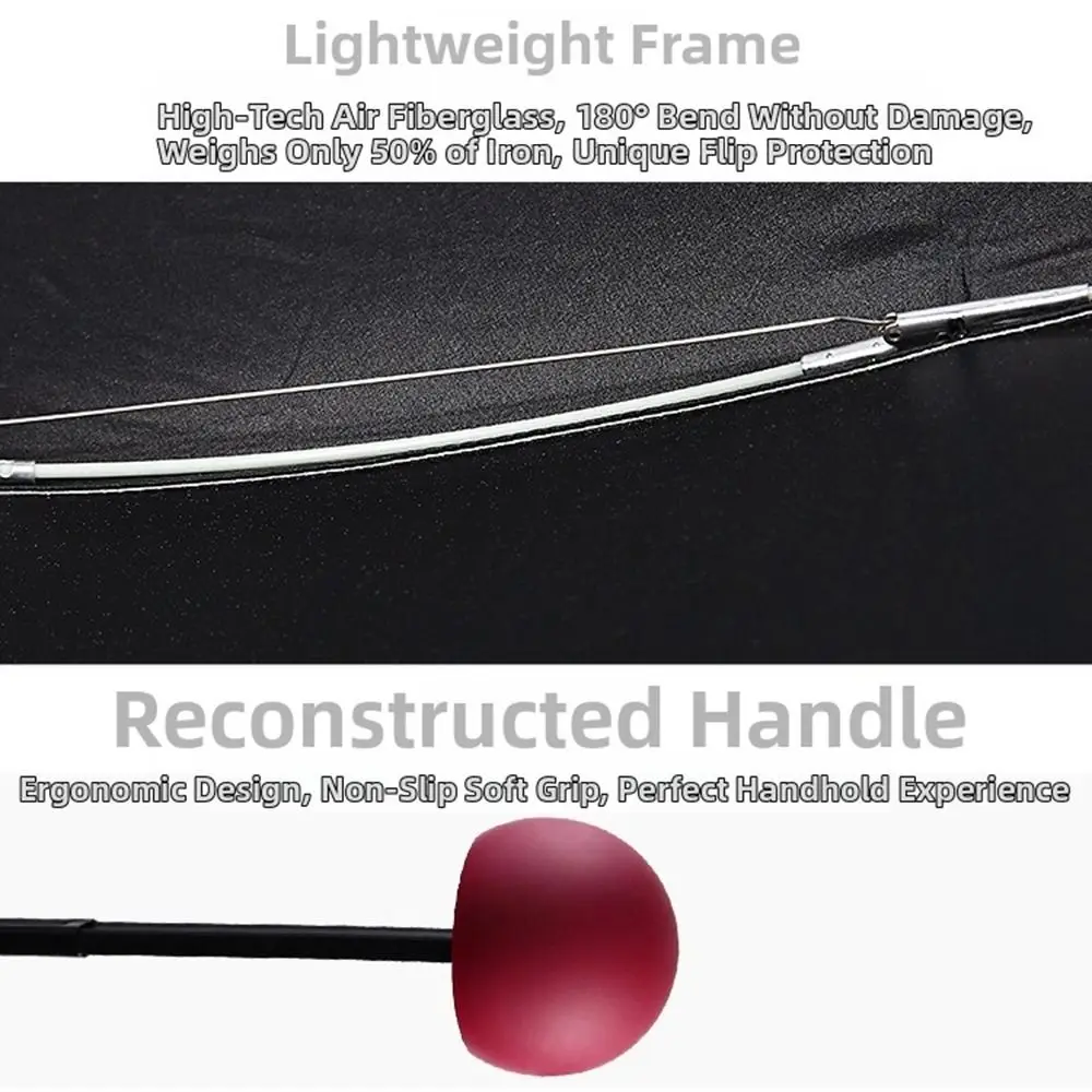 

Stylish Five Fold Folding Umbrella Ultralight UPF50+ Pocket Umbrella Waterproof Compact Sun Rain Umbrellas Travel