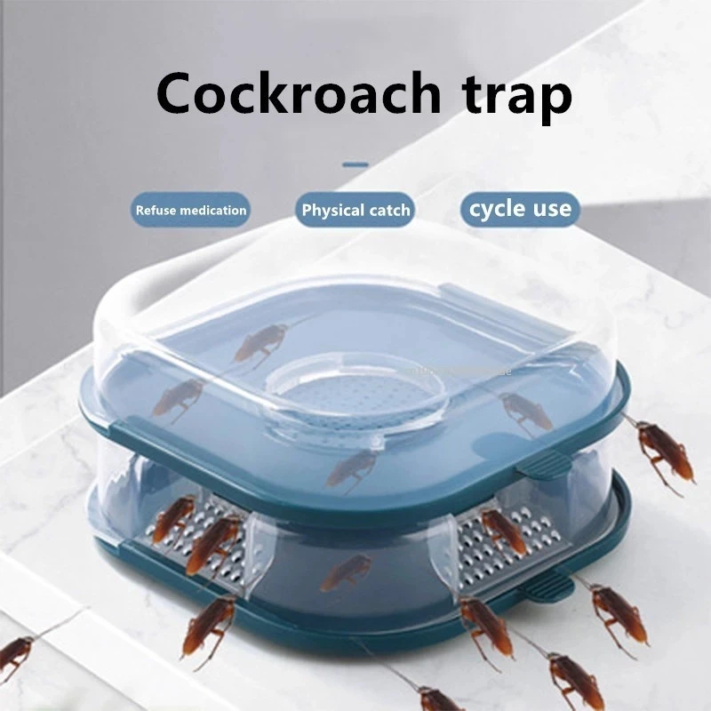 

Reusable Household Cockroach Trap Box Cockroach Insect Cockroach Catcher Cockroach Killer Traps Pesticides for Kitchen Garden