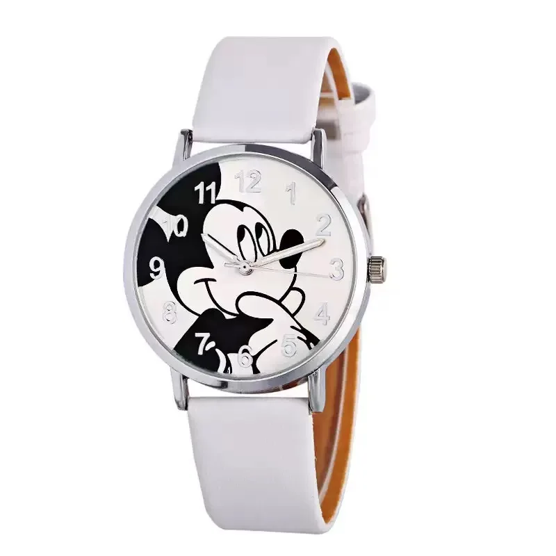 Mickey Children's Fashion Student Watch Quartz Watch Cartoon Cute Dial PU Leather Fashion Strap Children's Student Watch Gift - view 2