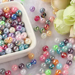 500g large package ABS pearl AB straight hole bead DYI jewelry handmade needlework