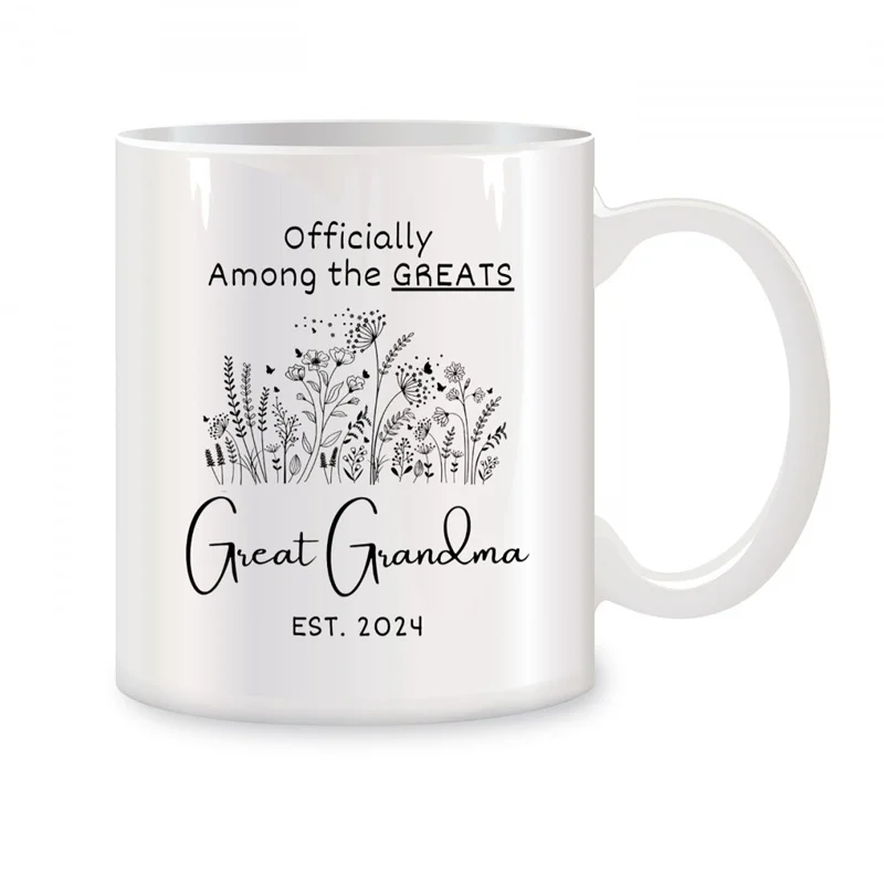 Great Grandma Mug 2024 Mugs For New Great Grandma To Be Great Grandparents Gifts Novelty Coffee Ceramic Tea Cups White 11 oz