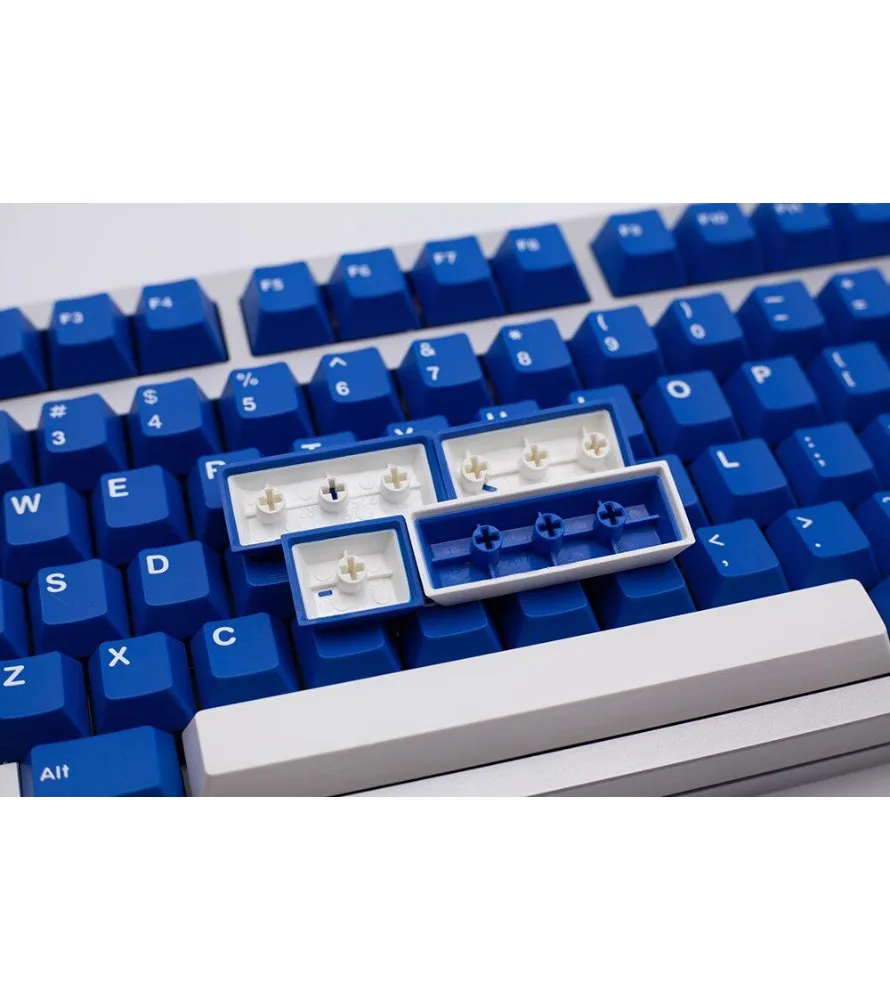 

Classic blue keycap cherry original height ABS two-color molding 172 large full set