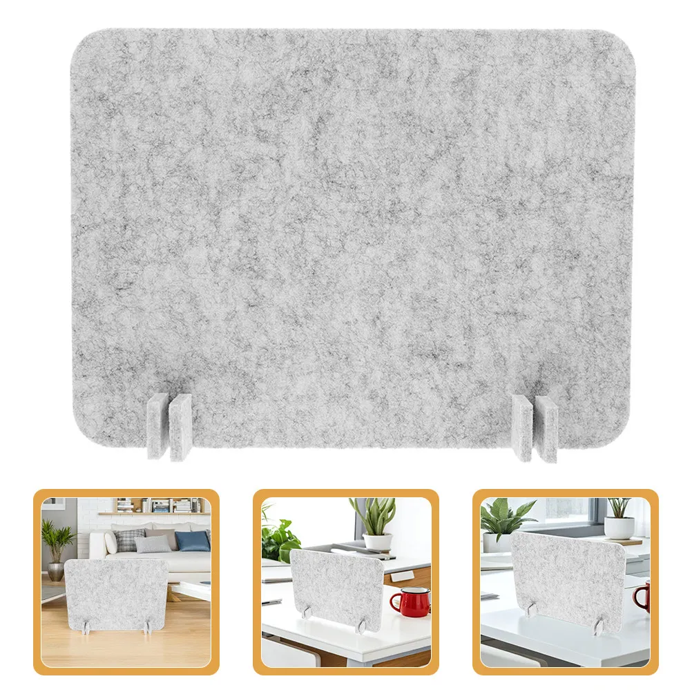 2Pcs Desk Privacy Panel Felt Material Office Partition Barrier for Study Easy Install Noise Reducing Desk Divider
