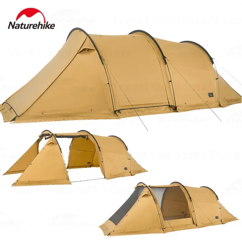 

Naturehike Cloud Vessel Extended Tunnel Tent Outdoor camping equipment supplies Travel 4 Season Double Large Space beach Tent