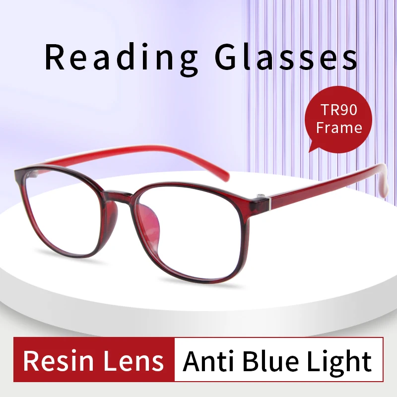 3-Pack Reading Glasses Blue Light Blocking, Lightweight TR90 Readers Women Diopters:+1+1.25+1.5+1.75+2+2.25+2.5+2.75+3+3.5+4.