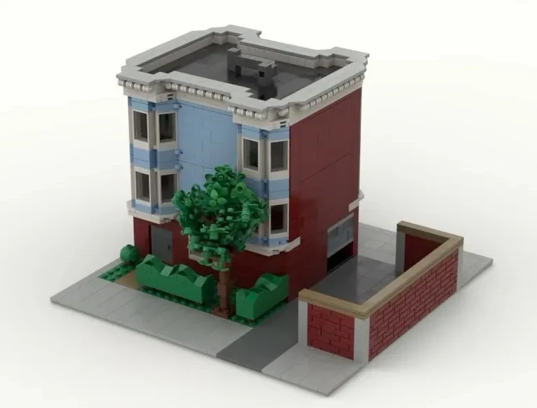 MOC Creative street view Model Building Block Architecture DIY Education Assembly Model Toy