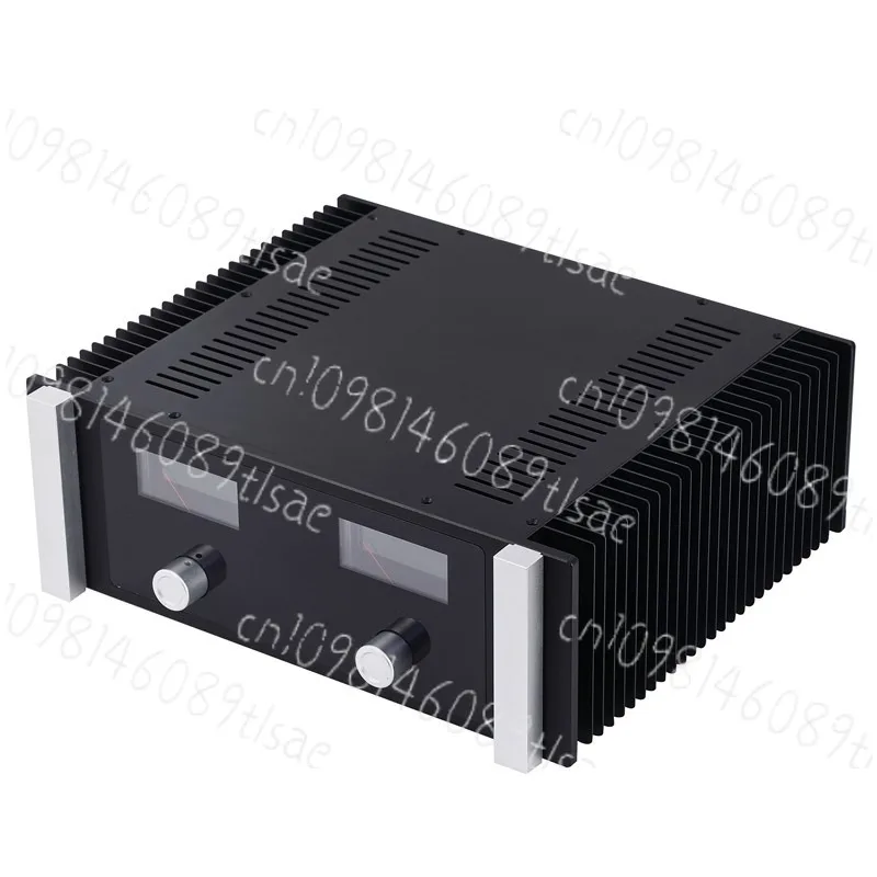 Enclosure Case Amplifier Chassis with two side heat sinks，Diy Audio Amp Accessories，430*350*148mm Power Amplifier Aluminum GZLCD