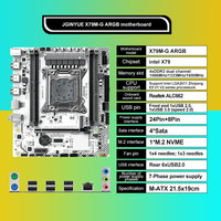 JGINYUE X79 ARGB LGA 2011 M-ATX Mainboard Support Intel Xeon E5 v1 v2 DDR3 Memory 1600MHz 32GB M.2 NVME SATA USB3.0 X79M-PLUS