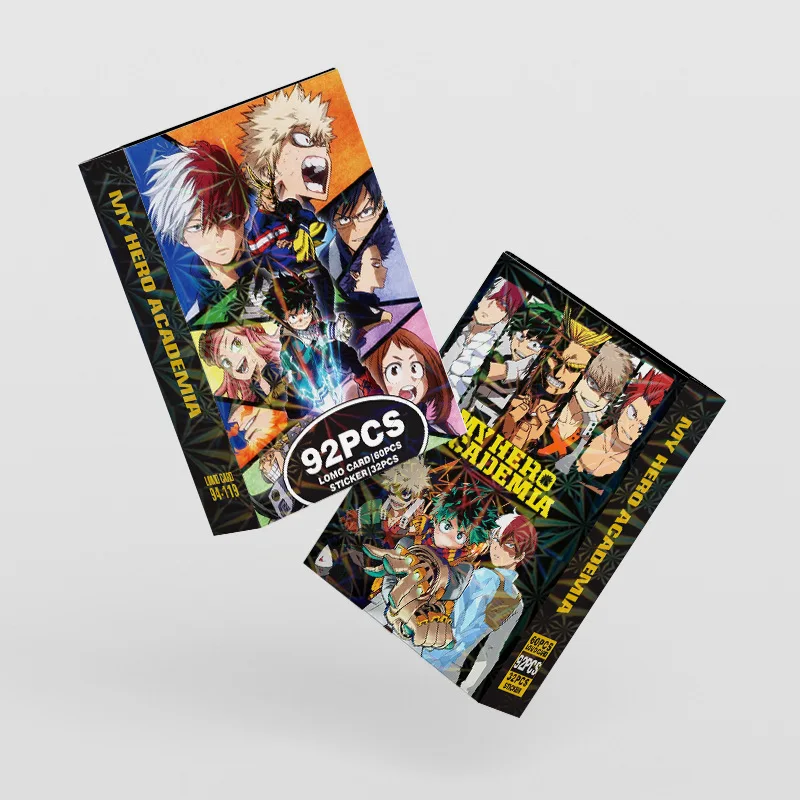 92Pcs/Set My Hero Academia Series High Quality Lomo Cards Midoriya Izuku Bakugo Katsuki HD Printd Photocards And Stickers Gifts