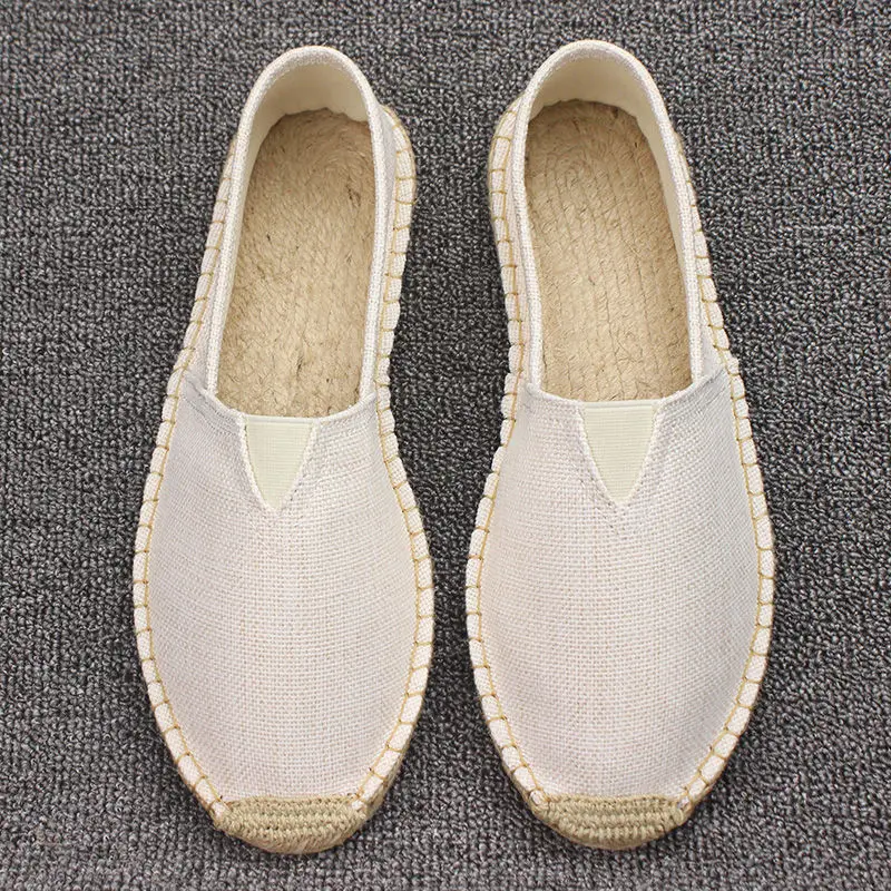 Summer Vintage Kungfu Shoes Linen straw shoes Chinese Traditional Shoes Wushu Tai Chi Old Peking Shoes Martial Art Sneaker