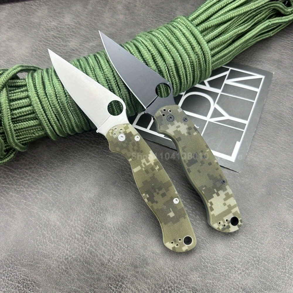 

C81 Portable EDC Pocket Knife D2 Steel Blade G10 Handle Outdoor Camping Survival Hiking Practical Cutting Knife Men's Gift