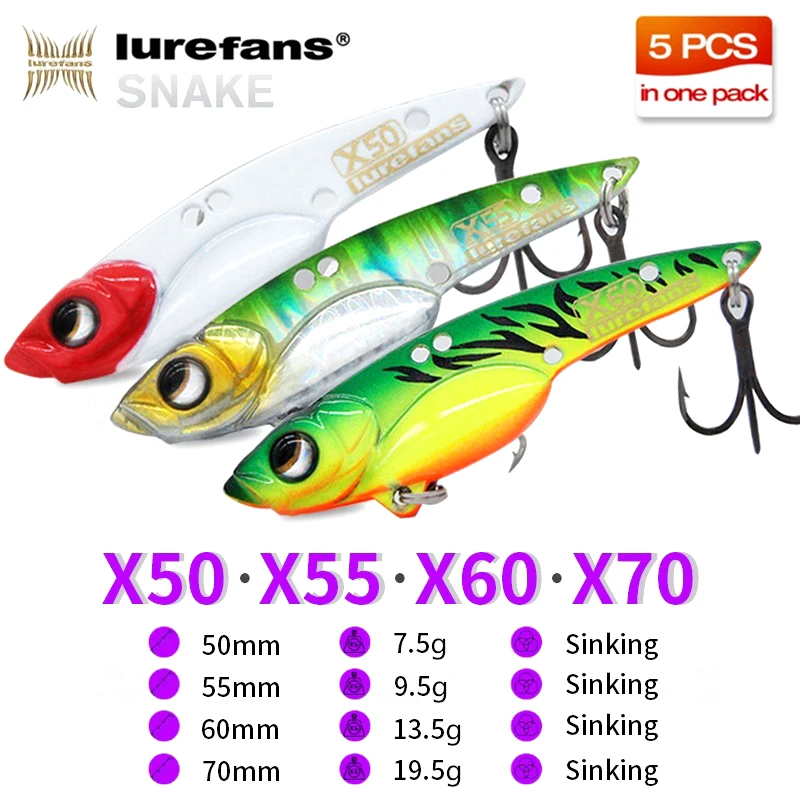 Lurefans 5Pcs/Plate Baby Snake X50/X55/X60 Sinking VIB Fishing Lure 7.5/9.5/13.5g Artificial Wobbler For Bass Perch Fake Bait - AliExpress 18 Lurefans 5Pcs/Plate Baby Snake X50/X55/X60 Sinking VIB Fishing Lure 7.5/9.5/13.5g Artificial Wobbler For Bass Perch Fake Bait - AliExpress 18