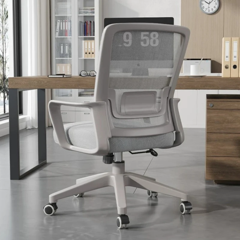 High Back Comfortable Office Chair Lounge Designer Nordic Office Chair Leather Recliner Computer Silla De Oficina Home Furniture