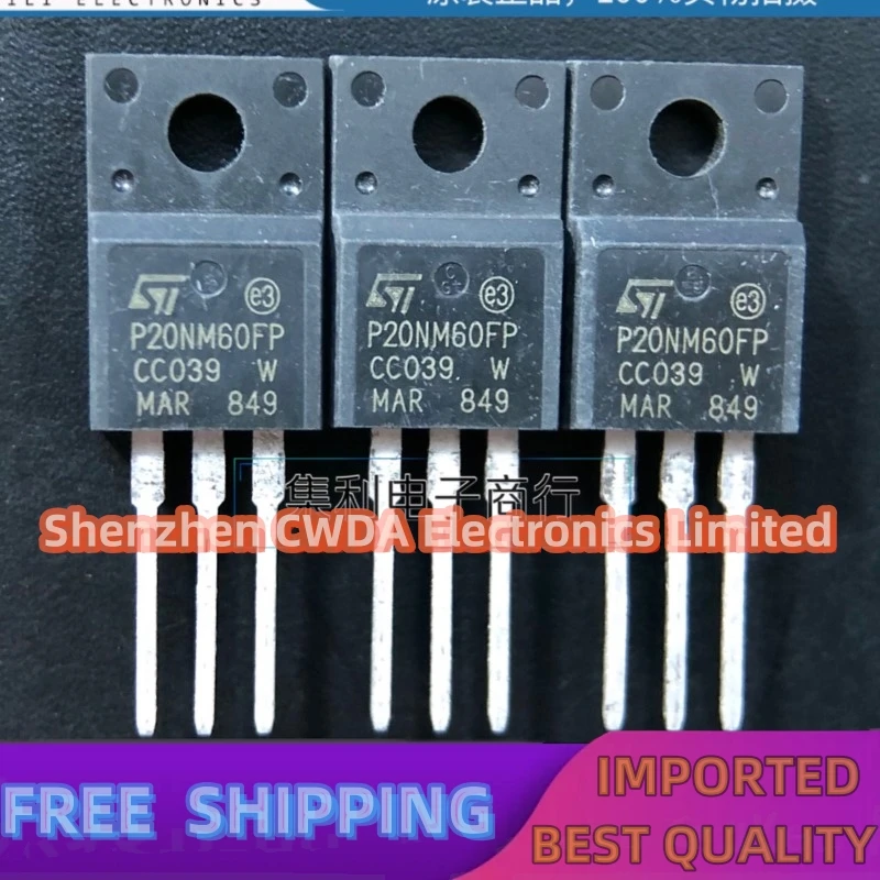 

10PCS-20PCS P20NM60FP STP20NM60FP 600V 20A MOS In Stock