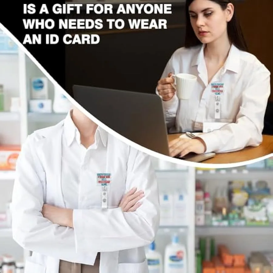 لا تقلق، لقد حاولت ذلك على عارضة أزياء مرة واحدة، بكرات شارة قابلة للسحب مع مشبك حامل شارة مضحك لـ EMT EMS RN Phlebo #4