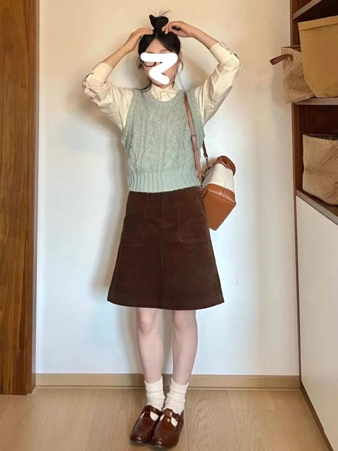 

Gagaok 2026, новая вельветовая женская полуюбка на осень-зиму, расширенная средняя майяра, короткая кофейная юбка трапециевидной формы с высокой талией в стиле ретро